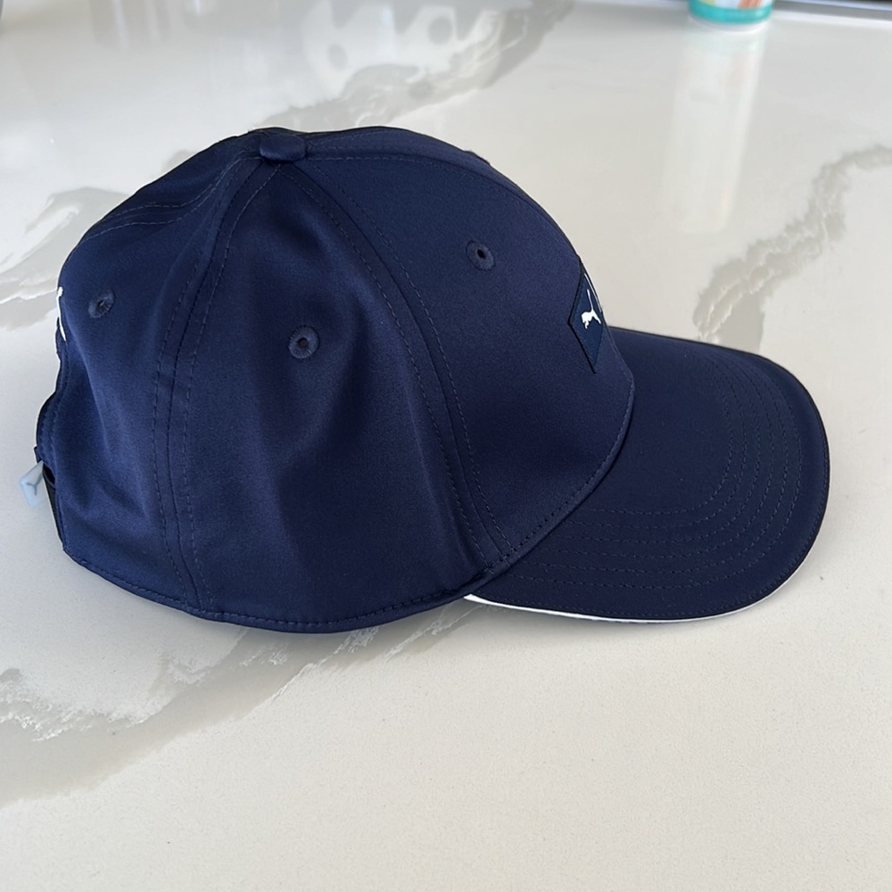 Puma x Golf Navy Blue and White Adjustable Baseball Hat - Picture 6 of 12